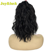 Perruque Chapeau Queue de Cheval Prix de Gros pour Femmes Style Quotidien Couleur Brune Haute Moelleuse Naturelle Courte Épi de Maïs Queue de Cheval Perruques Chapeau pour Dames