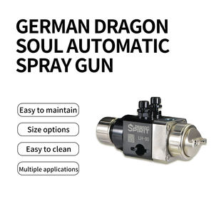 Aplicador Neumático Automático LH-80, Alimentador de Alta Atomización, Baja Presión, Acero Inoxidable Gris, Automatización Industrial - Product Image 1