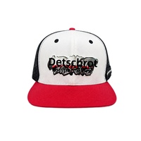 Casquette de baseball en maille à 6 panneaux, broderie personnalisée, visière plate, unisexe, respirante, logo personnalisé, casquette hip-hop à large bord, motif lettres, ajustable