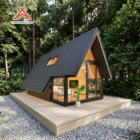 Kawagebo Kamp (KK) S190 19 ㎡   Maison modulaire préfabriquée en structure légère en acier, maison triangulaire miniature de luxe préfabriquée