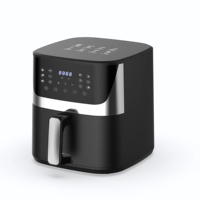 Penjualan terlaris 1800W dapur rumah tangga Digital bebas minyak udara panas pemanas udara penggorengan udara 10L keranjang tunggal desain persegi Modern