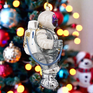 Hot Selling Mannen/Vrouwen Creativiteit Ruimte Astronaut Glazen Hanger Hiphop Street Pop Kerstbal Boom Ornamenten - Product Image 4