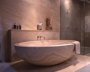 Nero Moderno Intagliato A Mano Bagno Interno Solido Freestanding Ovale Naturale <span class=keywords><strong>Da</strong></span> Solo Ammollo <span class=keywords><strong>Pietra</strong></span> <span class=keywords><strong>Vasca</strong></span> Idromassaggio per la Famiglia - Product Image 2