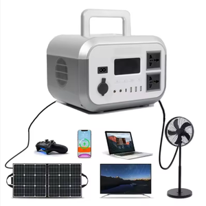 Panjixin Estación de Energía Solar Portátil de 600W con Batería LiFePO4, Inversor de Onda Pura, Linterna y Arrancador de Coches para Hogar, AU, US, EU - Product Image 2