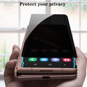 Gofshield bảo vệ màn hình riêng tư phim mềm chống bong bóng TPU Phim chống trầy xước tương thích cho Samsung Galaxy Z gấp 3 4 <span class=keywords><strong>5</strong></span> rõ ràng - Product Image 4