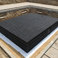 Réservoir modulaire de drainage de haute qualité pour installation sous allées de pompier, allées résidentielles, aménagement paysager et stockage d'eau d'irrigation de jardin