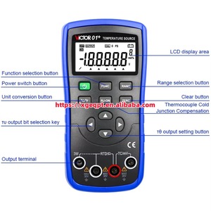 Calibrador de Procesos Multifunción con Fuente de Temperatura 01+ 0.05% Pantalla de 5 Dígitos, 8 Tipos de Termopar - Product Image 4