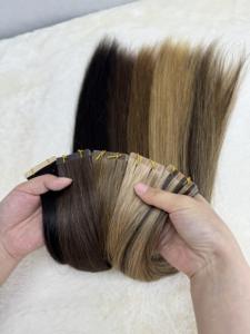 工厂批发高品质人类延伸处女头发生角质层对齐胶带在人类头发延伸沙龙使用 - Product Image 6