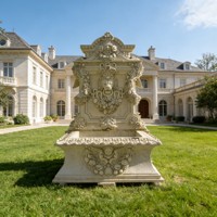 Fuente de Agua Decorativa para Jardín, Hotel, Interiores y Exteriores, Cascada 3D, Escultura de Mármol