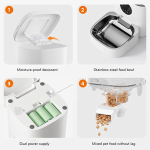 신상품 자동 프로그래밍 가능 WiFi 스마트 애완 동물 피더 4/6L 앱 음성 녹음 느린 타이머 자동 고양이 사료 애완 동물 그릇 피더 - Product Image 3