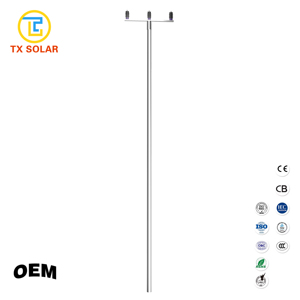<span class=keywords><strong>Postes</strong></span> Metálicos de Telecomunicaciones <span class=keywords><strong>Galvanizados</strong></span> en Caliente para Exteriores Urbanos de 8m y 10m, Precio de Fábrica al por Mayor TX - Product Image 1