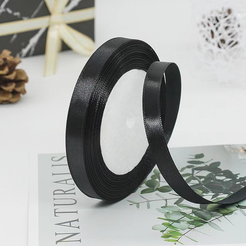 Eco-Friendly Colorful Custom Satin Ribbon 1 CM Polyester Tape 22m Digital Printing Roll for Graduation Lanyard or Gift Wrap Image 2