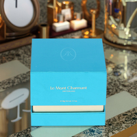 Boîtes rigides personnalisées pour cosmétiques, soins de la peau, crèmes pour le visage et parfums, en carton argenté 3 mm + carton gris, impression quadricolore mate