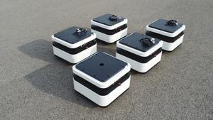 50 किलो पेलोड छोटे आकार के मिनी पहिया रोबोट चेसिस छोटे डिलीवरी कार मोबाइल रोबोट प्लेटफॉर्म संकीर्ण क्षेत्र रोबोट - Product Image 3