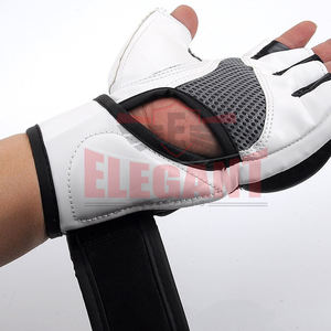 Custom Quality Custom Fight <b>Punch</b> Ultimate Mitts <b>Leather</b> Half Finger MMA Gloves - Product Image 5