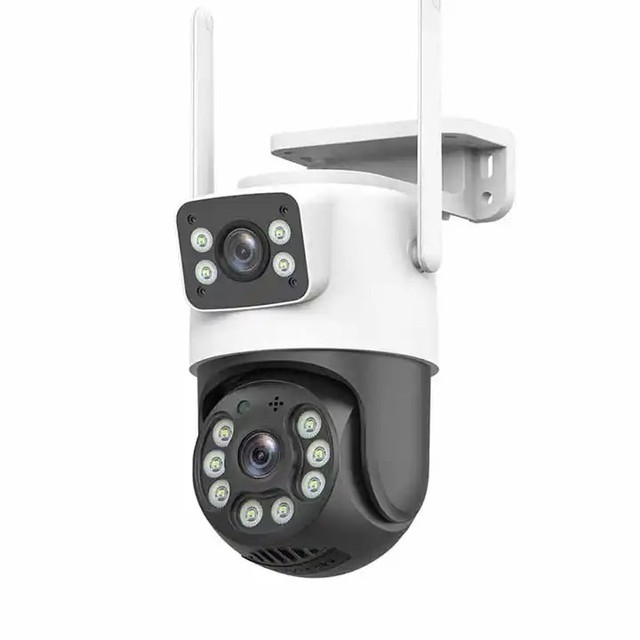 TUYA 8MP WIFI Dual Lens PTZ Secure Camera Two Way Audio Move Detection and Alarm Night Vision Outdoor Waterproof Camera