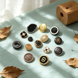 Boutons métalliques de haute qualité à tige bombée, avec logo personnalisé, boutons de couture en forme de champignon, attaches métalliques pour la décoration de vêtements - Product Image 3