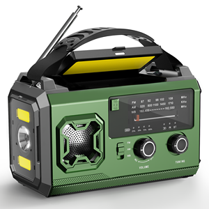 Radio météo d'urgence pour le camping et la randonnée en plein air, station d'alimentation multifonction, radio AM/<span class=keywords><strong>FM</strong></span>, radio <span class=keywords><strong>Internet</strong></span>, 3000-4000mAh, 0-5W - Product Image 1