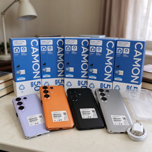 หน้าจอโค้งรุ่น Camon50Pro ขนาด 6.9 นิ้ว ระบบปฏิบัติการ Android15 ความจุ 256GB/512GB/1TB แบตเตอรี่ 6900mAh ชิปประมวลผล Deca Core รองรับ 5G หน้าจอ AMOLED 144Hz รองรับการชาร์จแบบมีสาย - Product Image 1
