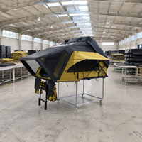 Tente de toit rigide End Up Hard Shell Rooftop Tent ABS pour 2 personnes, imperméable, résistante à la moisissure, 4 saisons, pour SUV et camion