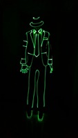 Michael Jackson LED Costume de danse avec fibre optique Halloween Robe de bal pour adultes pour discothèque DJ Stage
