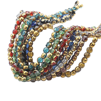 Zhubi 6MM perles rondes en verre pour la fabrication de bijoux Multi couleurs 16 perles de cristal à facettes bracelets à bricoler soi-même collier