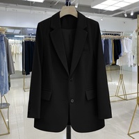 Veste de costume tendance I-1138 pour femme, manches longues, décontractée, simple, pour le bureau, affaires, formelle, élégante, blazer, veste