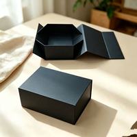 Boîte cadeau magnétique pliable en stock, 6 tailles disponibles, logo personnalisé, emballage rigide pliable pour cadeau, cosmétiques, bijoux