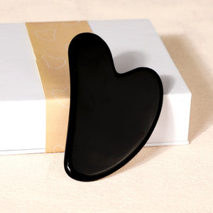 Anti-Aging Facial Massager with Nephrite Stone & Pink Rose Quartz Gua Sha and Natural <b>Jade</b> <b>Roller</b> for Face Timing Control - Product Image 1