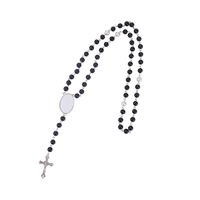 Collier chapelet personnalisable en métal vierge pour sublimation – Cadeau commémoratif tendance du Nouvel An chinois