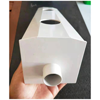 Gouttières pour plantes industrielles, hydroponie, tube carré 120*80mm, pour la culture des fraises