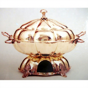 Recipiente para Calentar Comida de Cobre de Alta Calidad con Técnica de Fundición, Diseño Tradicional para Fiestas, Bodas, Catering y Eventos Festivos - Product Image 1