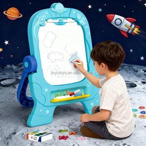 Tableau de dessin personnalisé double face avec accessoires variés, tableau noir et tableau blanc rotatif vertical - Product Image 3