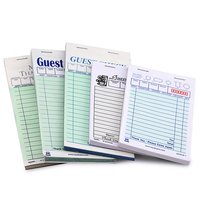 Carnet de commandes personnalisé pour hôtels et restaurants, reçu de serveur, facture autocopieuse, papier d'impression, formulaires de commande