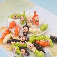 Groothandel 3D boorgat Kawaii Gembul Gemoy cartoon grote op maat gemaakte kerst schattige hars figuur bedel voor het maken van telefoonriemen