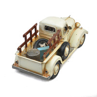 Mini voiture de ramassage vintage en métal, modèle de vieilli américain, miniature antique, de collection et modèle de voiture en solde, Top soldes