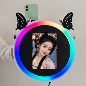 บูธถ่ายภาพเซลฟี่ขนาดเล็กสำหรับ <span class=keywords><strong>iPad</strong></span> ไฟ RGB สร้างบรรยากาศสำหรับสตูดิโอเต้นรำและภาพถ่ายปาร์ตี้ - Product Image 1