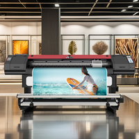 SinoColor 1,8 m fluorescente opcional Flex Banner papel de pared coche pegatina caja de luz tela inyección de tinta Plotter Uv rollo a rollo impresora