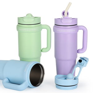 Bình giữ nhiệt thép không gỉ 30oz cao cấp, thiết kế sáng tạo, hai lớp, dành cho người lớn và trẻ em, kiểu Mỹ, dùng được khi đi dã ngoại, có tay cầm. - Product Image 5