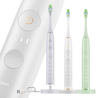 Brosse à dents électrique sonique professionnelle 48000 VPM, étanche IPX7, intelligente et rechargeable, avec kit de soins bucco-dentaires multi-modes