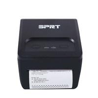 Impresora de etiquetas de transferencia térmica de 4 pulgadas con software gratuito USB para imprimir cuidado de lavado y etiqueta adhesiva en Stock