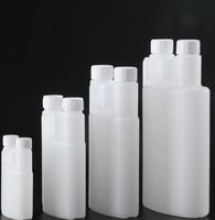 100ml 250ml 1000ml bouteille de dosage à chambre de dosage à Double cou en plastique