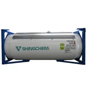 SHINGCHEM usine haute pureté 99.9% isobutane butane réfrigérateur voiture AC R600a réfrigérant à gaz écologique dans un réservoir ISO 12 tonnes