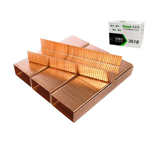 Clous de type U Tbb 3518, plaqués zinc, clous de scellage de cartons pneumatiques manuels - Product Image 1
