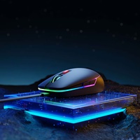 Souris vocale intelligente IA à six boutons, anti-reflet, rechargeable double mode, rétroéclairage RGB, modèle intelligent GPT Xinghuo grand format