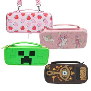 Oem fábrica de Grande Capacidade EVA Case para Nintendo Switch OLED Game Console Acessórios Custom Hard Carrying Bags Tools Organizer