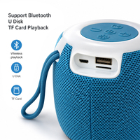 Altavoz Portátil Mini Impermeable para Exteriores, Altavoz de Playa con Luz RGB, Altavoz Inalámbrico para Viajes, Camping, Regalo
