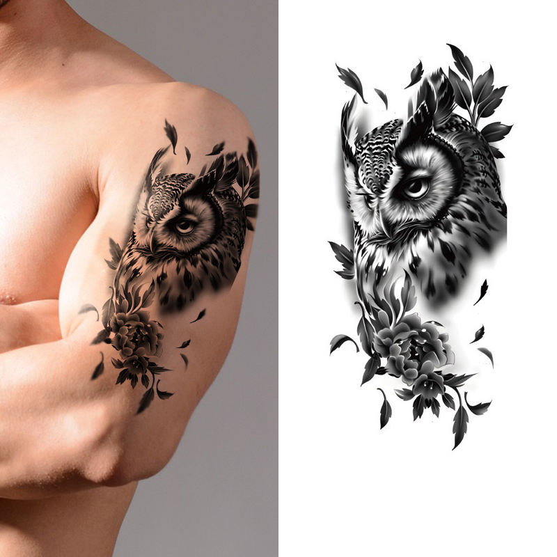 Diseños Vibrantes y tatuaje de cráneo negro Duraderos para la