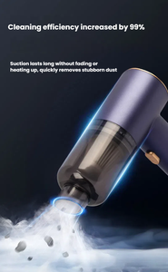 Mini aspirador de polvo inalámbrico integrado de soplado y succión de coche portátil, plumero de aire eléctrico de mano - Product Image 4