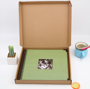 Album <span class=keywords><strong>photo</strong></span> <span class=keywords><strong>de</strong></span> scrapbooking recouvert <span class=keywords><strong>de</strong></span> lin <span class=keywords><strong>de</strong></span> 12 pouces pour les voyages, les mariages, les livres d'invités, Noël, les baby showers (25 feuilles/50 pages) - Product Image 6